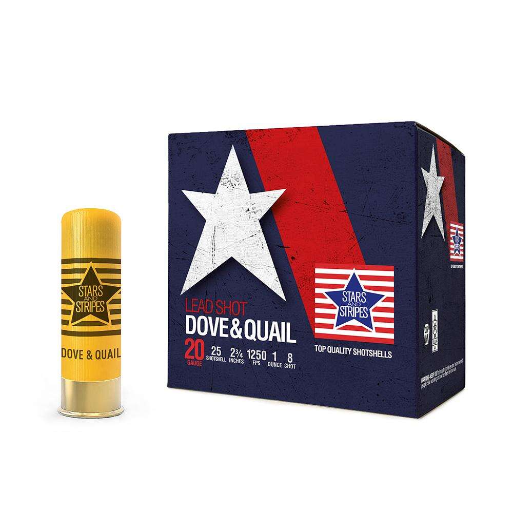 Ammunition TRZ Trading Inc. Ready Series 20Gauge2.75" DOVE & QUAIL 20ga 2 3/4 1 oz. #8 SHOT 1250FPS 25RD